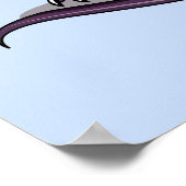 Illustratie van een Plateosaurus waarzegger. Poster (Hoek)