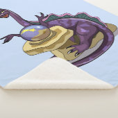 Illustratie van een Plateosaurus waarzegger. Sherpa Deken (3/4)