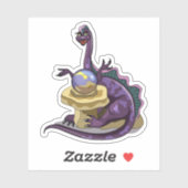 Illustratie van een Plateosaurus waarzegger. Sticker (Vel)