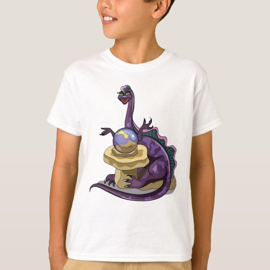 Illustratie van een Plateosaurus waarzegger. T-shirt (Voorkant)