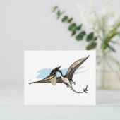 Illustratie van een Pteranodon dinosaurus. Briefkaart (Staand voorkant)
