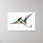 Illustratie van een Pteranodon dinosaurus. Canvas Afdruk (Voorkant)