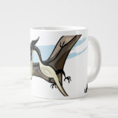 Illustratie van een Pteranodon dinosaurus. Grote Koffiekop (Voorkant rechts)