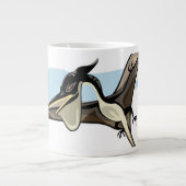 Illustratie van een Pteranodon dinosaurus. Grote Koffiekop (Voorkant)