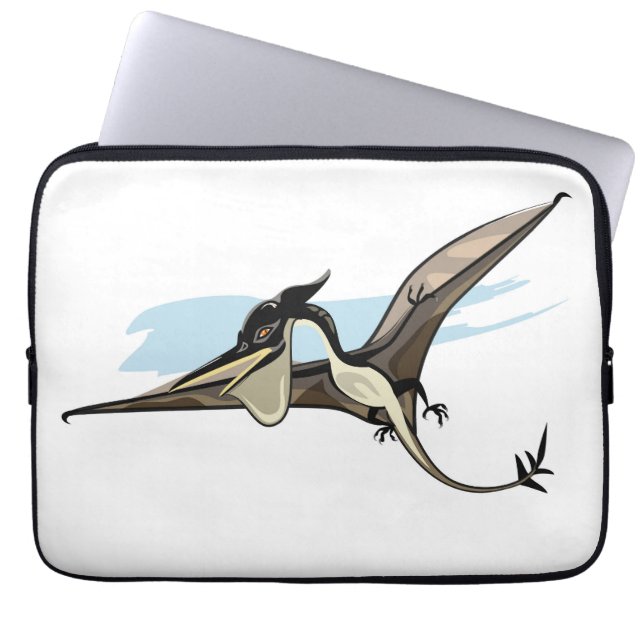 Illustratie van een Pteranodon dinosaurus. Laptop Sleeve (Voorkant)