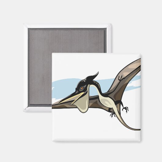 Illustratie van een Pteranodon dinosaurus. Magneet (Voorkant / Achterkant)