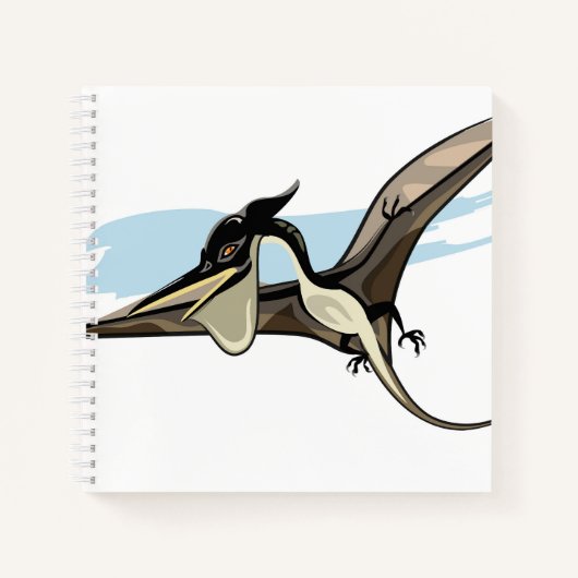 Illustratie van een Pteranodon dinosaurus. Notitieboek (Voorkant)