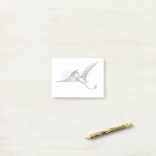 Illustratie van een Pteranodon dinosaurus. Post-it® Notes (Op bureau)