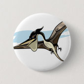 Illustratie van een Pteranodon dinosaurus. Ronde Button 5,7 Cm (Voorkant)