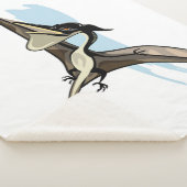 Illustratie van een Pteranodon dinosaurus. Sherpa Deken (3/4)