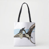 Illustratie van een Pteranodon dinosaurus. Tote Bag (Voorkant)