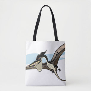 Illustratie van een Pteranodon dinosaurus. Tote Bag