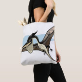 Illustratie van een Pteranodon dinosaurus. Tote Bag (Dichtbij)