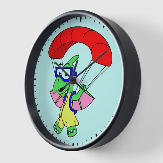 Illustratie van een pterodactylparachute. (Hoek)