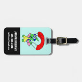 Illustratie van een pterodactylparachute. bagagelabel (Voorkant horizontaal)