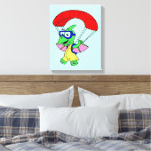 Illustratie van een pterodactylparachute. canvas afdruk (Insitu (Slaapkamer))