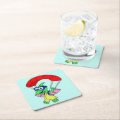 Illustratie van een pterodactylparachute. kartonnen onderzetters (Insitu)