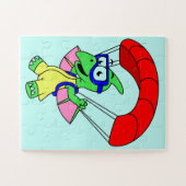 Illustratie van een pterodactylparachute. legpuzzel (Horizontaal)