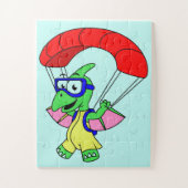 Illustratie van een pterodactylparachute. legpuzzel (Verticaal)