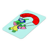 Illustratie van een pterodactylparachute. magneet (Linkerzijde)