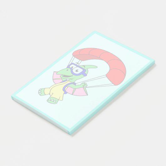 Illustratie van een pterodactylparachute. post-it® notes (Schuin)