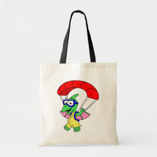 Illustratie van een pterodactylparachute. tote bag