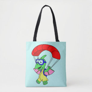 Illustratie van een pterodactylparachute. tote bag