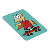 Illustratie van een pterosaurus skateboarden. magneet (Rechterzijde)