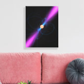 Illustratie van een pulsar canvas afdruk (Insitu (Woonkamer))