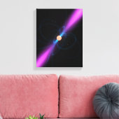 Illustratie van een pulsar canvas afdruk (Insitu (Woonkamer))