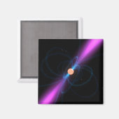 Illustratie van een pulsar magneet (Voorkant / Achterkant)