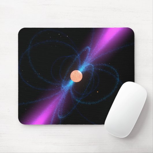 Illustratie van een pulsar muismat (Met muis)
