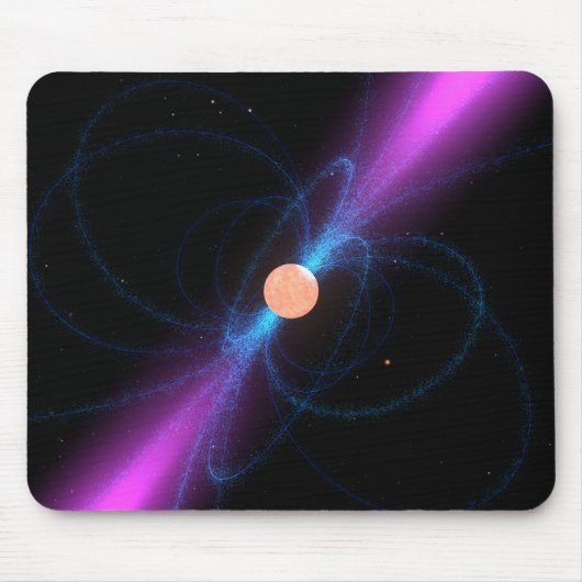 Illustratie van een pulsar muismat (Voorkant)