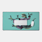 Illustratie van een raptor die karate uitvoert. bureaumat (Keyboard & Muis)