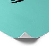 Illustratie van een raptor die karate uitvoert. poster (Hoek)