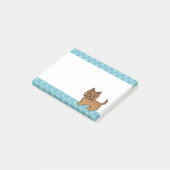 Illustratie van een rode Cairn Terrier, een knuffe Post-it® Notes (Schuin)