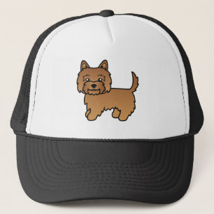 Illustratie van een rode Cairn Terrier, een leuke Trucker Pet