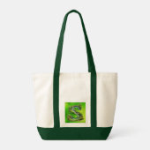 Illustratie van een "s" rivier tote bag (Achterkant)