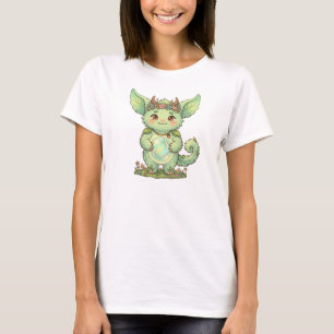 Illustratie van een Schattig Bos Spelend Fantasie T-shirt