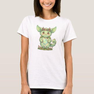 Illustratie van een Schattig Bos Spelend Fantasie  T-shirt