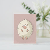 Illustratie van een schattig en grappig reusachtig briefkaart (Staand voorkant)