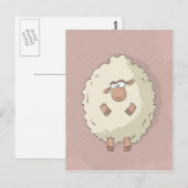 Illustratie van een schattig en grappig reusachtig briefkaart (Voorkant / Achterkant)