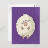 Illustratie van een schattig en grappig reusachtig briefkaart (Voorkant / Achterkant)