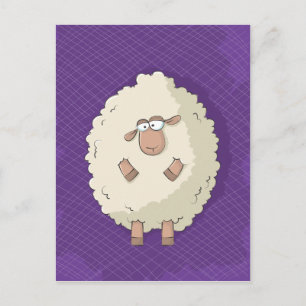Illustratie van een schattig en grappig reusachtig briefkaart