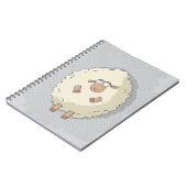 Illustratie van een schattig en grappig reusachtig notitieboek (Linkerzijde)