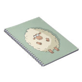 Illustratie van een schattig en grappig reusachtig notitieboek (Rechterzijde)