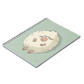 Illustratie van een schattig en grappig reusachtig notitieboek (Linkerzijde)