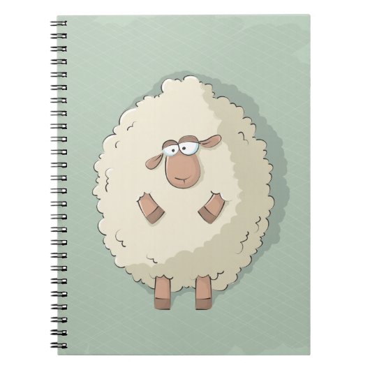 Illustratie van een schattig en grappig reusachtig notitieboek (Voorkant)