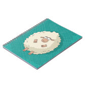 Illustratie van een schattig en grappig reusachtig notitieboek (Linkerzijde)