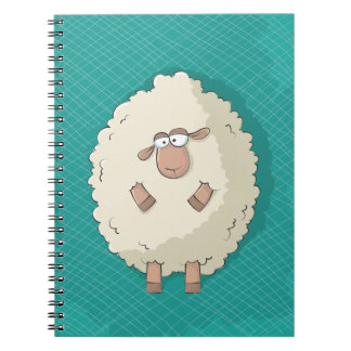 Illustratie van een schattig en grappig reusachtig notitieboek